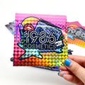 Personalized Custom Holographic Sticker Easy to Peel Kiss Cut Square Holographic Sticker