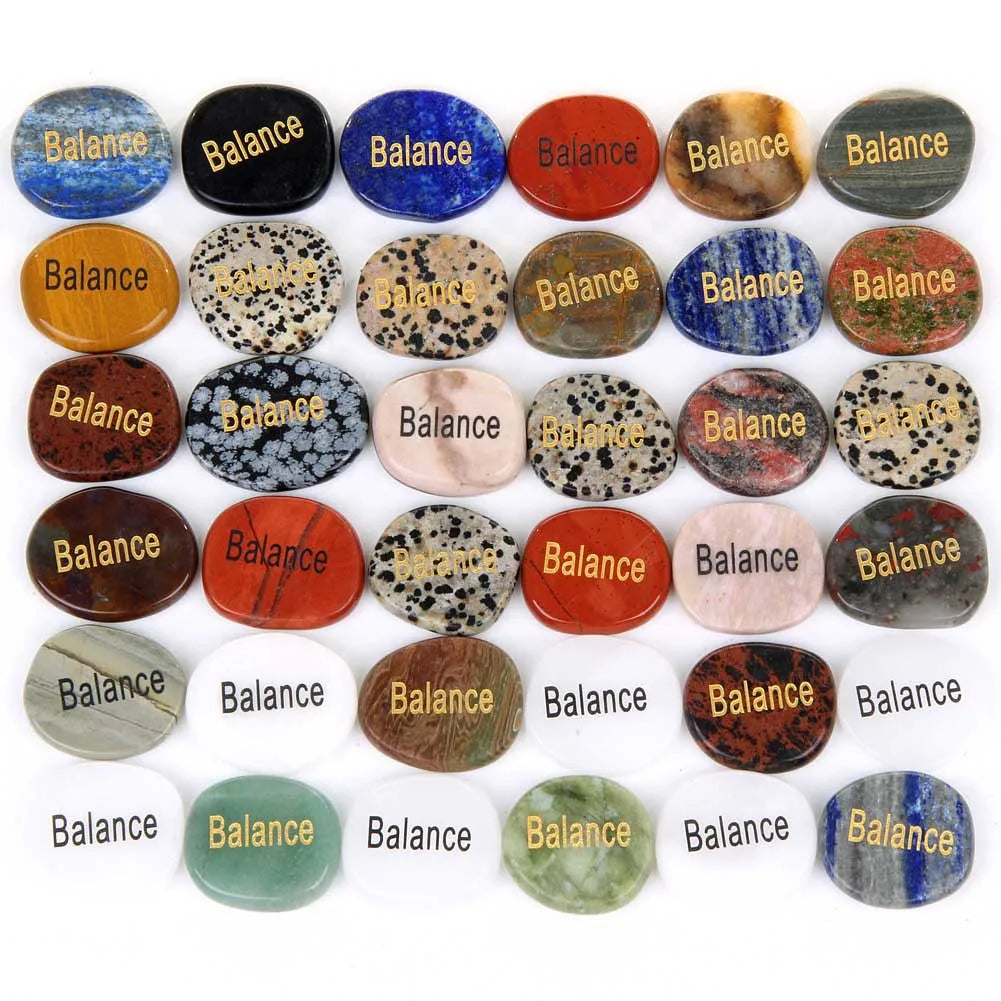 Direct Factory Customized Mixed Gift Prayer Engraved Inspirational Words Stones River Rock Meditation Pocket Palm Stones