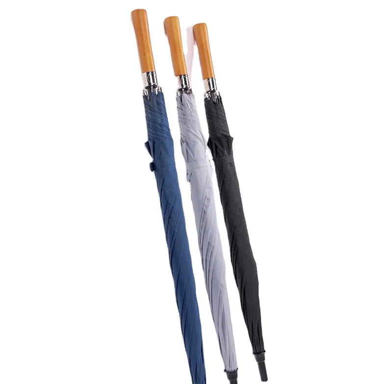 OEM Umbrella Big Size Auto Open Wooden Handle Umbrella Professional Branding Golf Umbrella Windproof