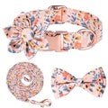 Cross-border Sunflower Pet Collar Pure Cotton Breathable Dog Collar  Printing Collar Pet Supplies
