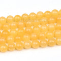 Wholesale Round Natural Yellow Calcite AAA Honey Jade Beads for DIY Jewelry Making 4mm 6mm 8mm 10mm 12mm