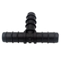 Plastic Barbed Tee Irrigation Black Poly Pipe Fittings Connector for Greenhouse