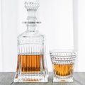 Crystal Clear Square Whiskey Decanter Set
