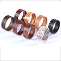 8mm Iron Wood Golden Sandalwood Chicken-wing Wood Koa Wood Unisex Wedding Bands or Rings Core Blank for Inlay Trendy Design