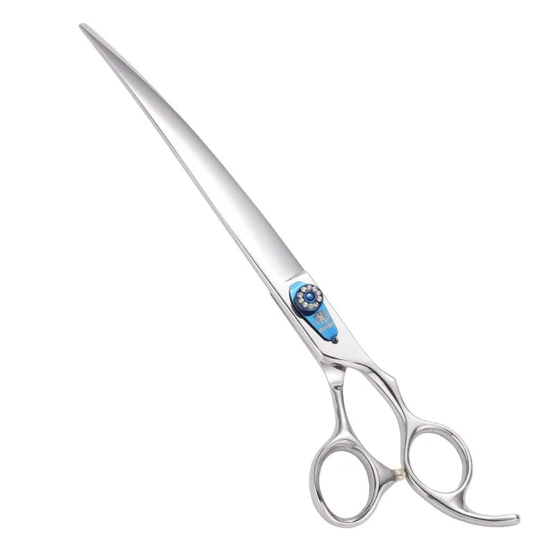 HUASIS HU27 Classic Style 6.5" 7" 7.5" 8" Curved Dog Grooming Scissors Ergonomic Pets Shears 440C Sharp Safe Comfortable