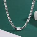 Fashion jewelry 8M single four-chain composite material never fades and does not change color Hip-hop chain trend