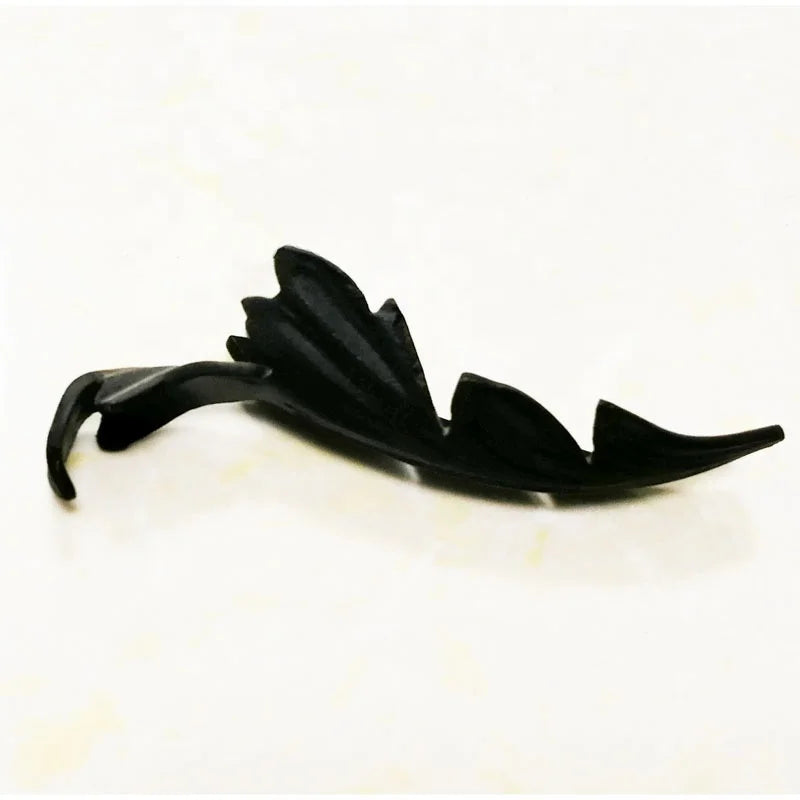 Hebei Billion Factory Ironworks Forged Iron Railing Parts  Wrought Iron Components Hot Forged Stamped Leaf for Gate
