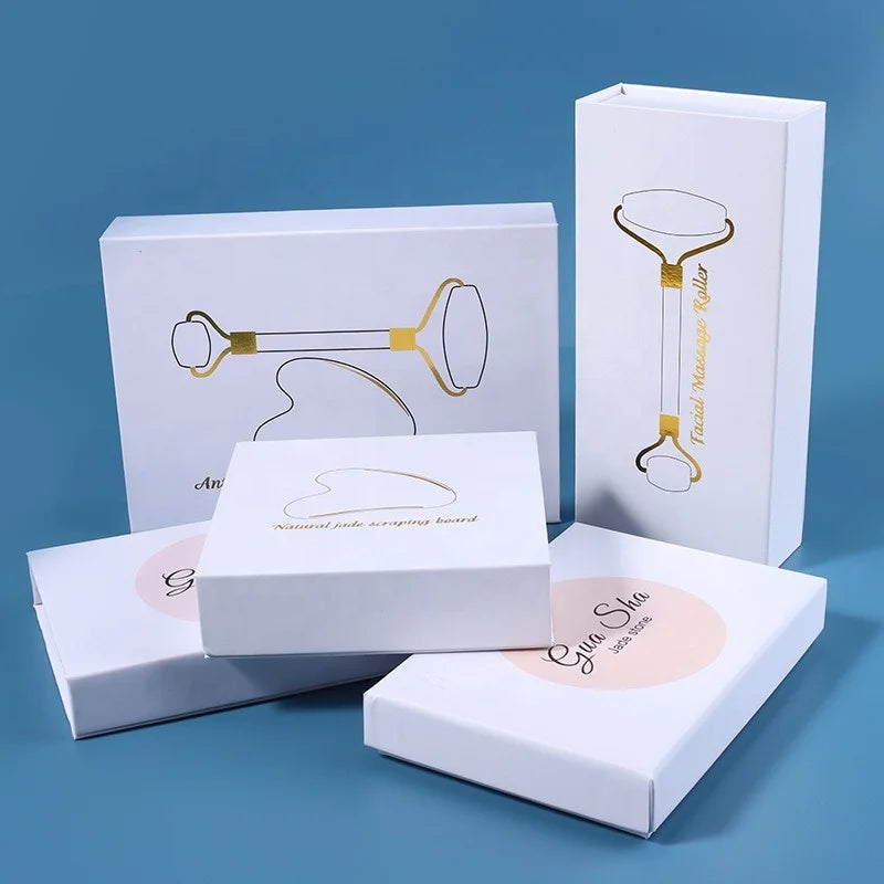 Custom Beauty Instrument Scraping Board Guasha Packaging Box Beauty Instrument Paper Box Customized Folding Packaging Box
