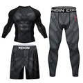MMA Fightwear Men Sport Suits Rashguard Jiu Jitsu Jerseys Tights Pants Running T Shirt Boxing Sets for Gym Training