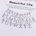 Fine Jewelry Charms 925 Solid Sterling Letter Pendant Charm Silver Letters Alphabet Wholesale for Necklace Jewelry Making