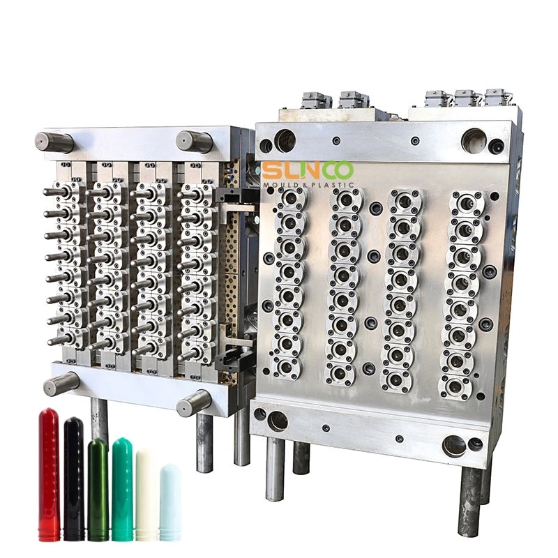 8 12 24 32 48 Cavities Pet Preform Mold Plastic Injection Mold PET Bottle Preform Moulding Maker