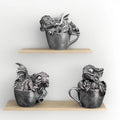 Cute Dragon Cup Ornament DRB015 Mini Dragon Statue Resin Figurine for Desk Home Garden Decoration Gift