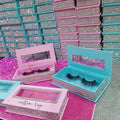 Empty Lash Box Full Strip Eyelash Box Private Label Lashes case Diamond pink Lash Cases Packaging