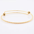 Fashion Design Yitenong Custom Stainless Steel Adjustable Wire Bangle 18K Gold Bracelet for Women