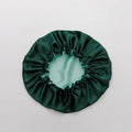 Adjustable Button Luxury European & American Style Adult Silk Sleep Cap Super Soft Satin Double Layer Sleep Bonnet