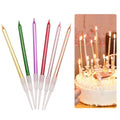Luxury Metallic Mix Color 90 mm Length Birthday Cake Topper Decoration Candles for Parties MegaBDM