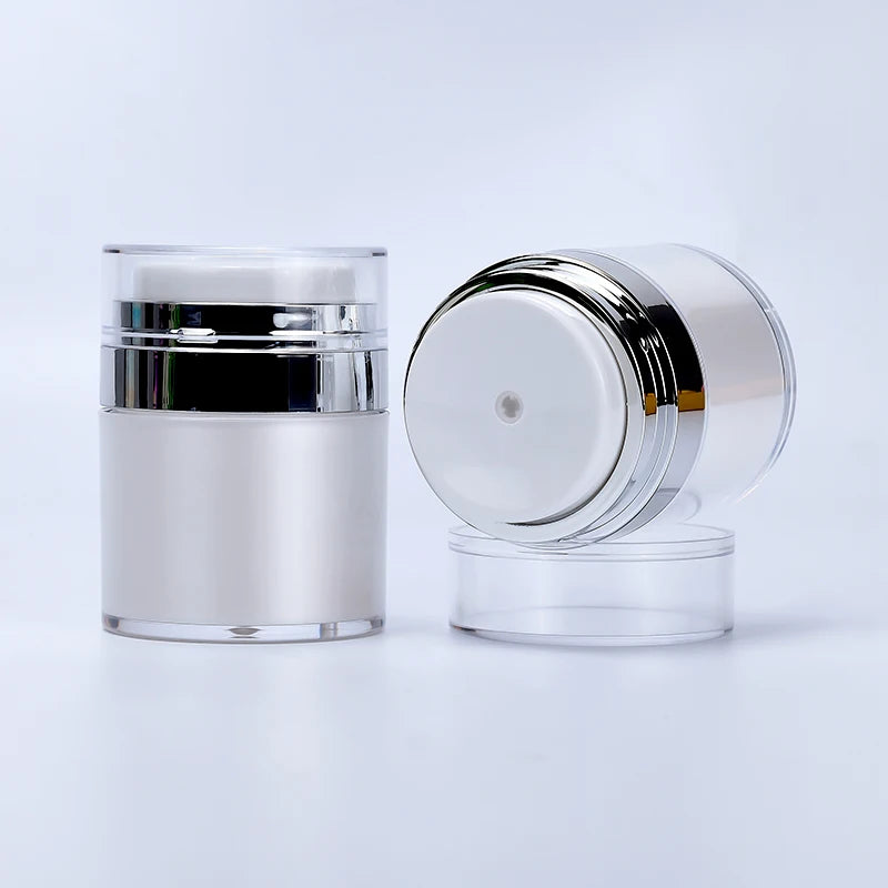 Wholesale Luxury Cosmetics 15ml 30ml 50ml Acrylic Plastic Airless Bottle 1.7oz Airless Lotion Pump Jar for Body Cream Containers