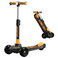 Trottinette Enfant Aluminum Toddler Cool Light up Scooter Kids 3 PU Wheels Foldable Children Kick Scooter for Kids