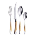 High Quality 18/8 Stainless Steel Hammered Royal Style Mirror Polish Silver/Gold Flatware and Cutlery Set