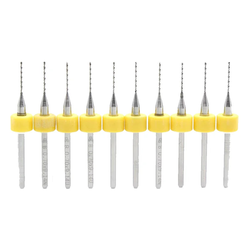 JR129 CNC Cutting Tool 0.1-3.15mm Fixed Shank Micro Carbide Twist Drill Bits for PCB Board