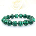 Wholesale Synthetic Stone Green Malachite Round Beads Strand Bracelet for Jewelry