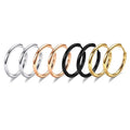 SP 1.6 Circle Wholesale Mixed 6/8/10/12mm Woman Huggie Stainless Steel 18K Gold Plated  Hoops Earrings