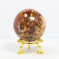 Wholesale Fashion Custom Natural Healing Stones Ball  Petrified Wood Sphere Reiki Stone Crafts  for Meditation