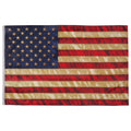 3' X 5' Tea-Stained American Flag Banner 90 X 150 cm Light Polyester for Automotive & Insurance Industries  American Flag