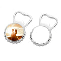 Personalized Logo Bottle Cap Shape Bottle Openers Sublimation Stainless Steel Bottle Opener