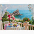 Chenistory DZDP711Hot Sale Sea Scenery Short Lint Canvas Paint 5d Diamond Painting Kit Diamond Embroidery Art Painting Wall Art