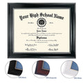 Mondon Custom Eco-friendly A4 8.5x11 11x14 Graduation Certificates Document Diploma Frames