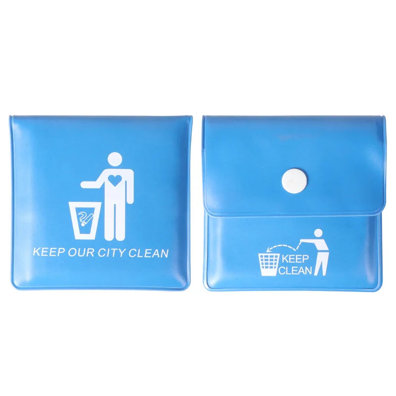 Erliao Biodegradable Eco-Friendly Ashtray Pouch Leakproof Reusable Design Travel Camping Car Use (Portable Smokeless)
