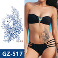 Semi Permanent Waterproof Temporary Tattoo Stickers Long Lasting 1-2 Weeks Deep Black Juice Tattoo Sticker