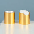 20/410 24/410 24/415 28/410 28mm Shiny Aluminum Plastic Gold Silver Disc Top Cap for Cosmetic Bottle