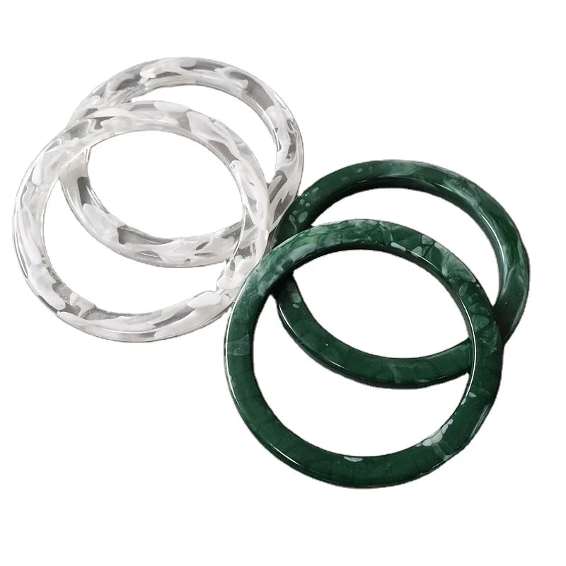 Deepeel  HE007 11.5CM Bag Accessories O Ring Resin Buckles Plastic Bag Handle