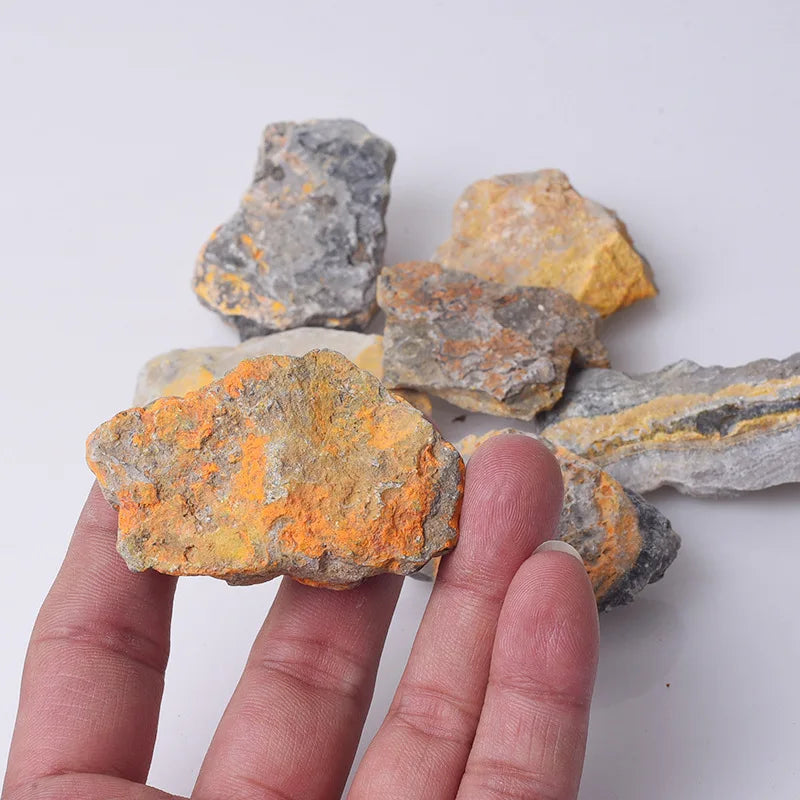 Hongzhuo Natural Bumblebees Crystal Quartz Rock Mineral Specimen Rough Hornet Stone Bulk Decorative Box Set Collection