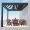 Modern Luxury Gazebo Outdoor Bioclimatic Furniture Pavilion Aluminum Pergola Garden Buildings Roof Waterproof Pressure Treated MegaBDM