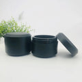Wholesale 5g 10g 15g 20g 30g 50g 100g 150g 200g Matte Black PET Cosmetics Containers and Packaging Plastic Cream Jar