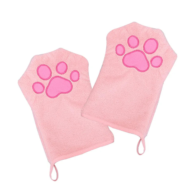 Wholesale Sustainable Easy Cleaning Dog Cat Bath Glove Quick-Drying Absorbent Silicone Cleaning Towel Special for Pet Grooming