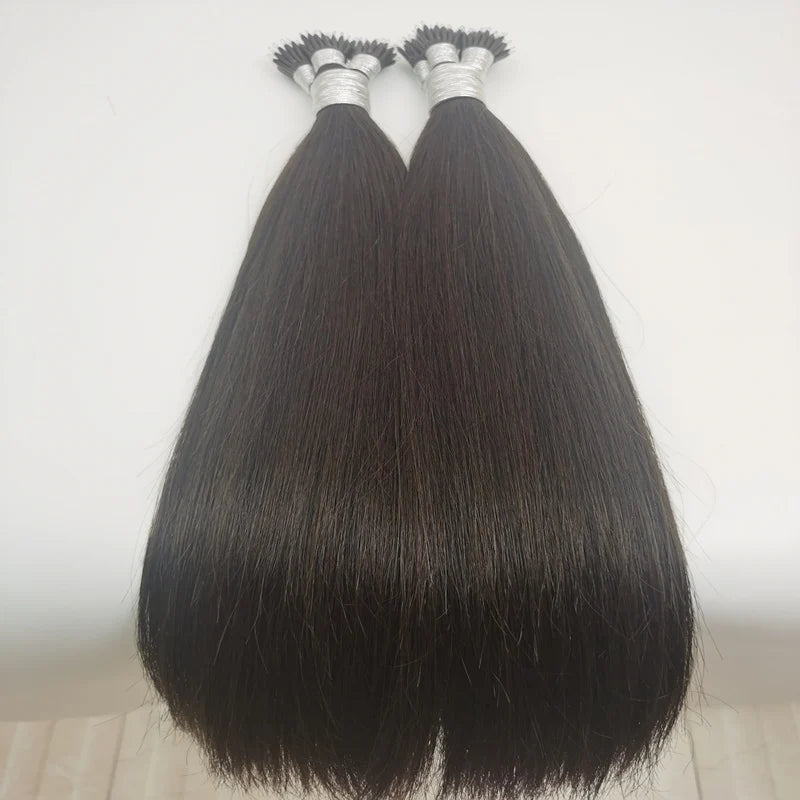Ready to Ship Wholesale Stock Custom Cuticle Aligned Virgin Russian Hair Nano Ring 100% Remy Human Hair Extensions 18-24inch
