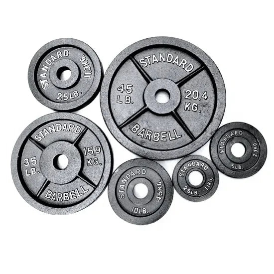 Factory Wholesale Cast Iron 45Lbs Bumper Weights Plates
