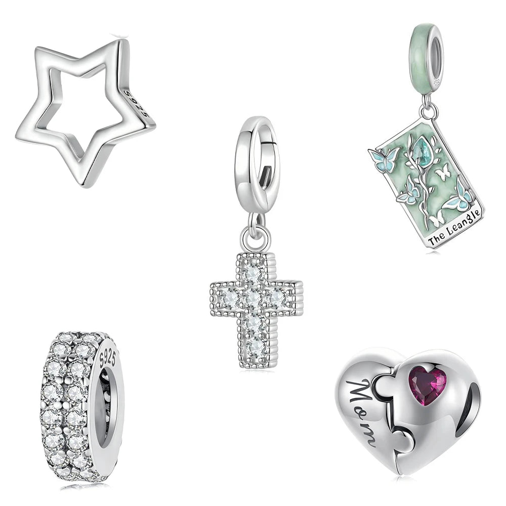 The New Designer Cartoon DIY Girls Charms for Bracelet 925 Sterling Silver for Jewelry Making Fine Silver Jewelry  DIY Bracelet