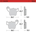 Moto Master for Honda CR 125 02-07 Rear Racing Saddle Pads