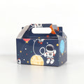Pafu Kids Astronaut Solar Space Theme Party 12 Pack Candy Box Cake Box Outer Space Party Favor Cake Treat Gift Box