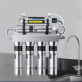 304 Stainless Steel Home Drinking Water Filter System Ultrafiltration 5  6 Stage Tap UV Water Purifier