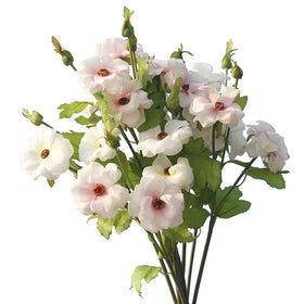 O-X670 Wholesale Silk Flowers Real Touch Artificial Hibiscus Flower White pink Yellow Flowers Artificial for Home Wedding Decor