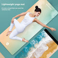 Ultra-Thin 1.5mm Natural Rubber Suede Yoga Mat Printed Non-Slip Foldable Portable Travel Mat Absorbent Towel
