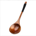 Large Round Head Wooden Spoon for Soup Salad and Candy 10ml Capacity for Camping