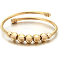 Fashion Beads Charm Bracelet Stainless Steel Cable Wire Cuff Bangle Women Adjustable Opening Bracelets Bangles Jewelry Wholesale