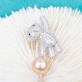 P010883 DIY 7-9mm Natural Freshwater Pearl Pendant Accessory 925 Sterling Silver Engagement Jewelry Necklace for Women